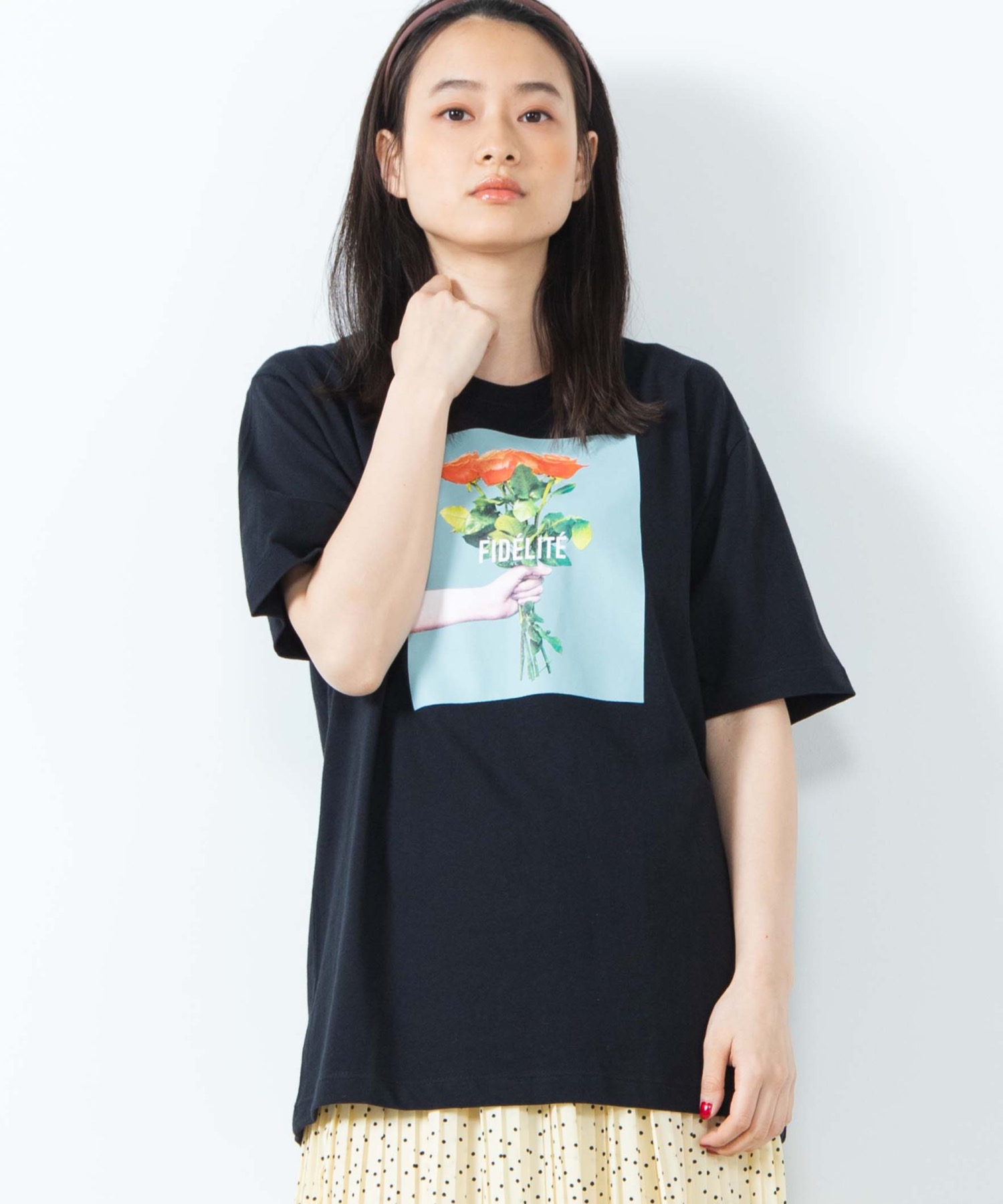 新品‼️セレクトショップまそらオリジナル薔薇Tシャツ - トップス