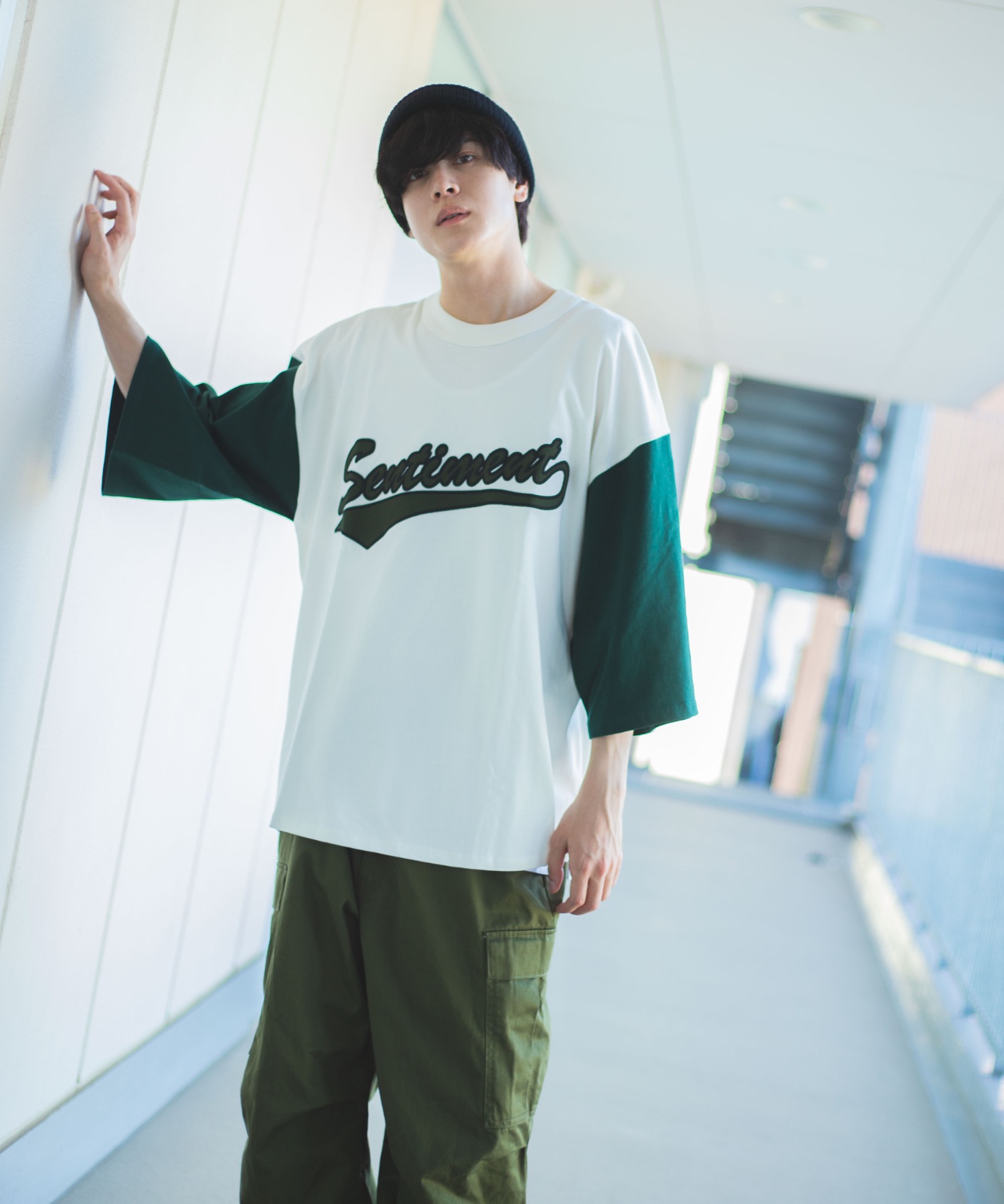 ヘビーウエイト  スタジアムロゴビックシルエット7分袖Tシャツ[品番：WG010082044]｜WEGO【MEN】（ウィゴー）のメンズファッション通販｜SHOPLIST（ショップリスト）