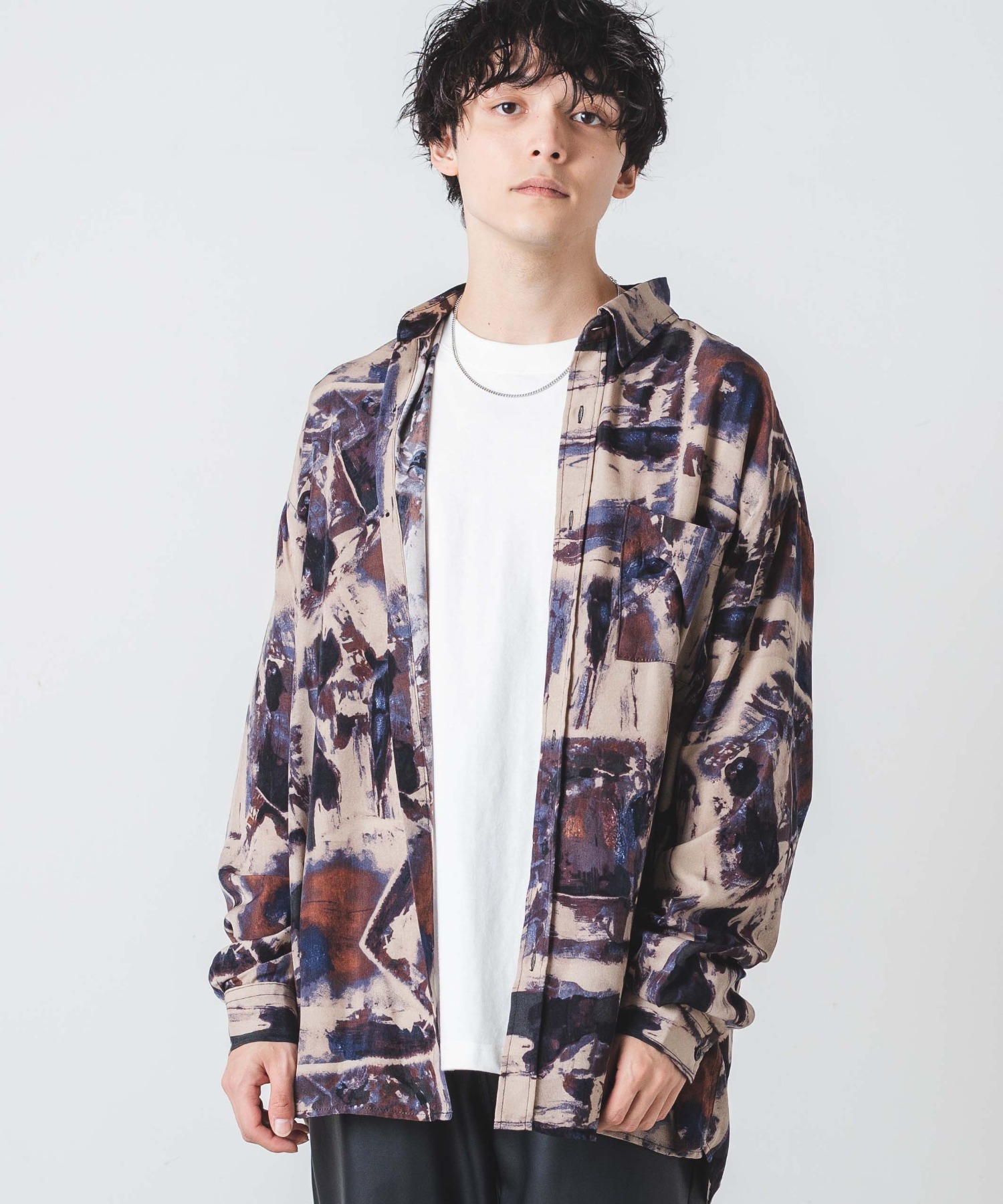 総柄BIGシャツ[品番：WG010082969]｜WEGO【MEN】（ウィゴー）のメンズ