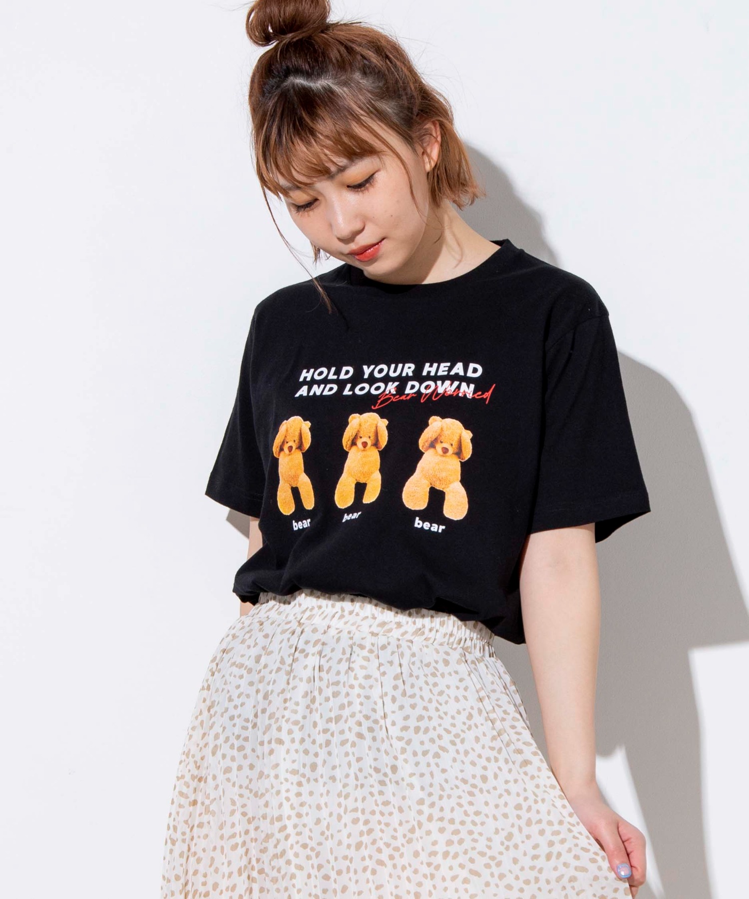 クマプリントTシャツ [品番：WG010079218]｜WEGO【WOMEN