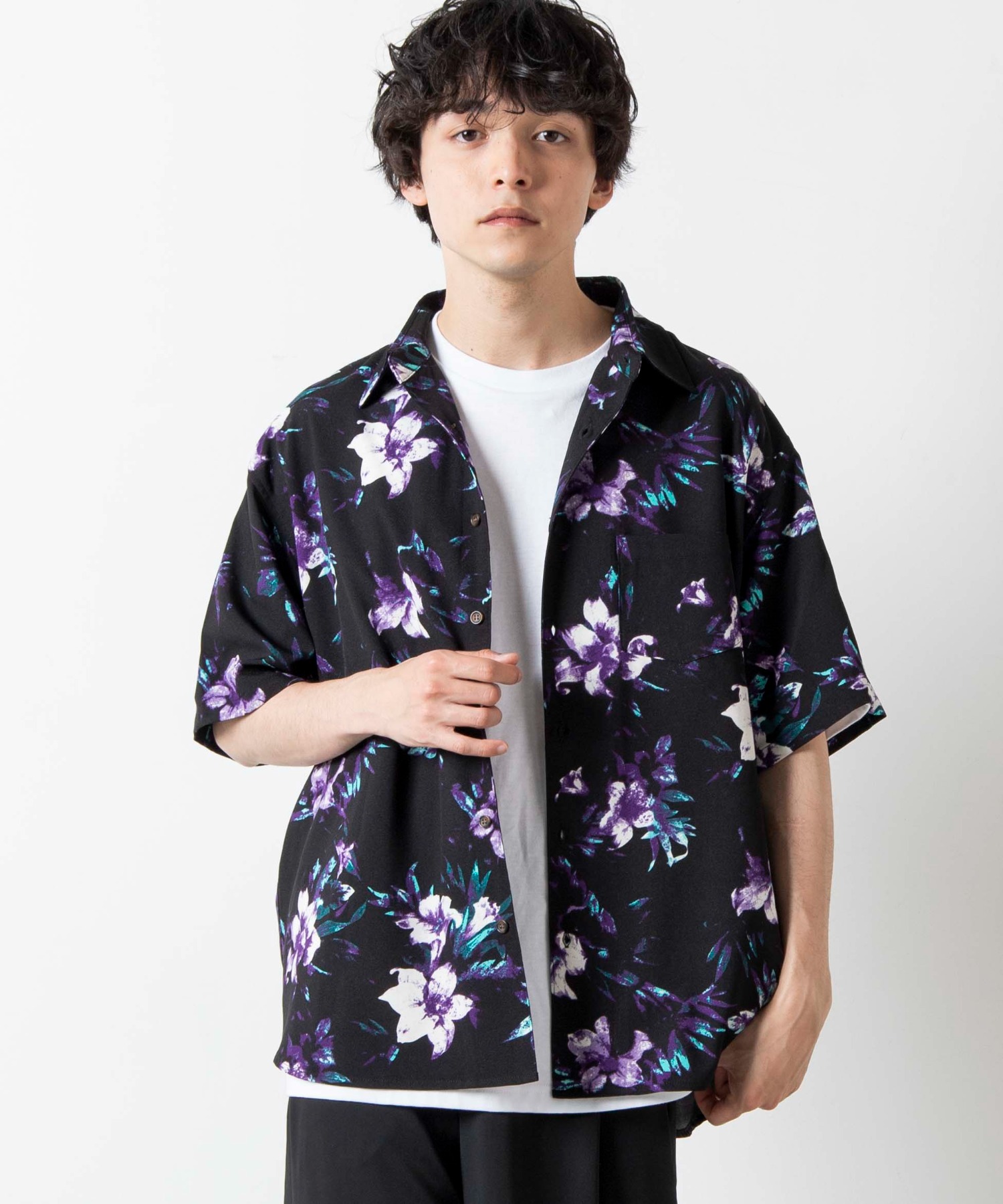 フラワーパターンBIGシャツ[品番：WG010078846]｜WEGO【MEN】（ウィゴー）のメンズファッション通販｜SHOPLIST（ショップリスト）