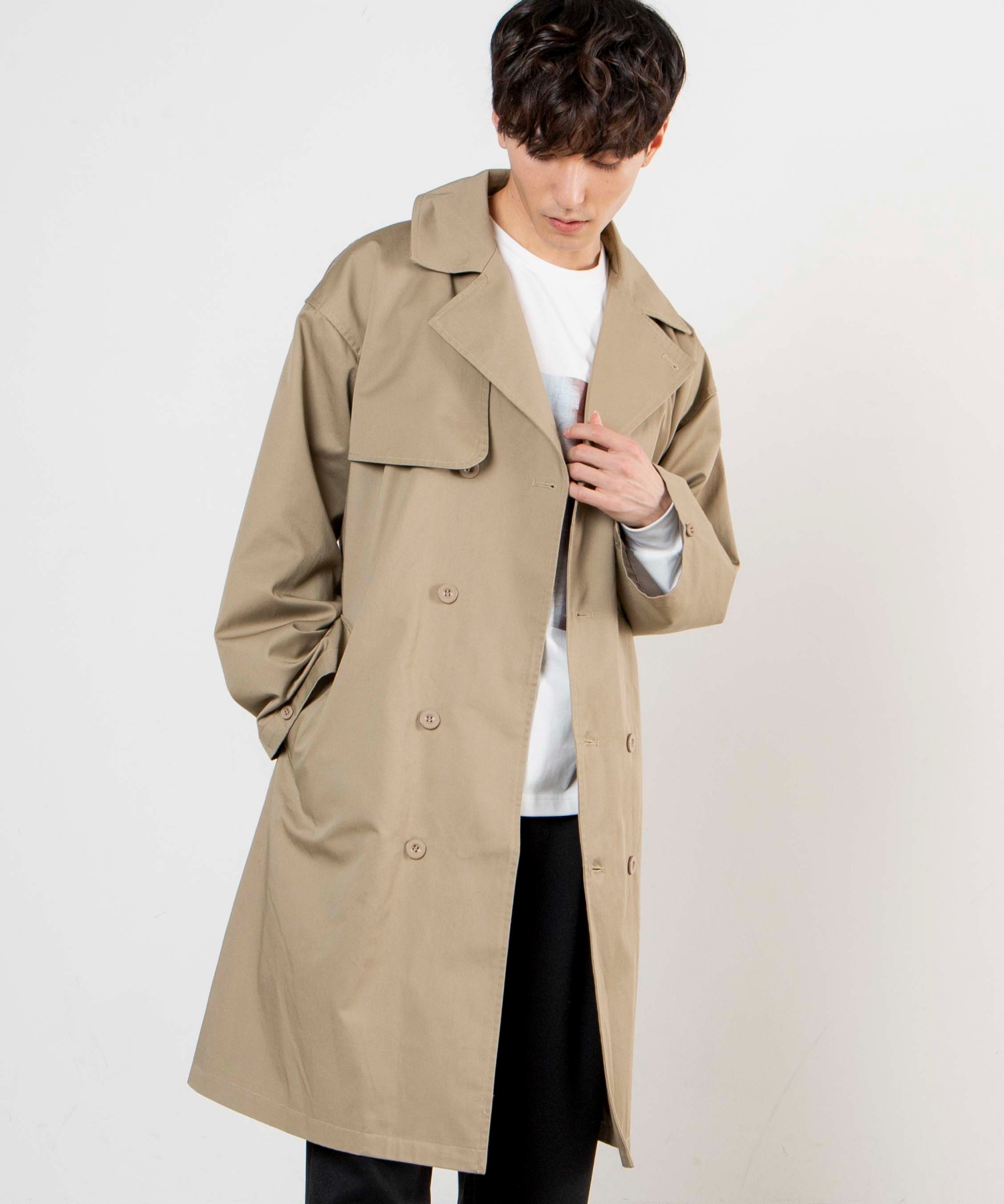 トレンチコート 韓国 韓国ファッション  ストリート系[品番：WG010078013]｜WEGO【MEN】（ウィゴー）のメンズファッション通販｜SHOPLIST（ショップリスト）