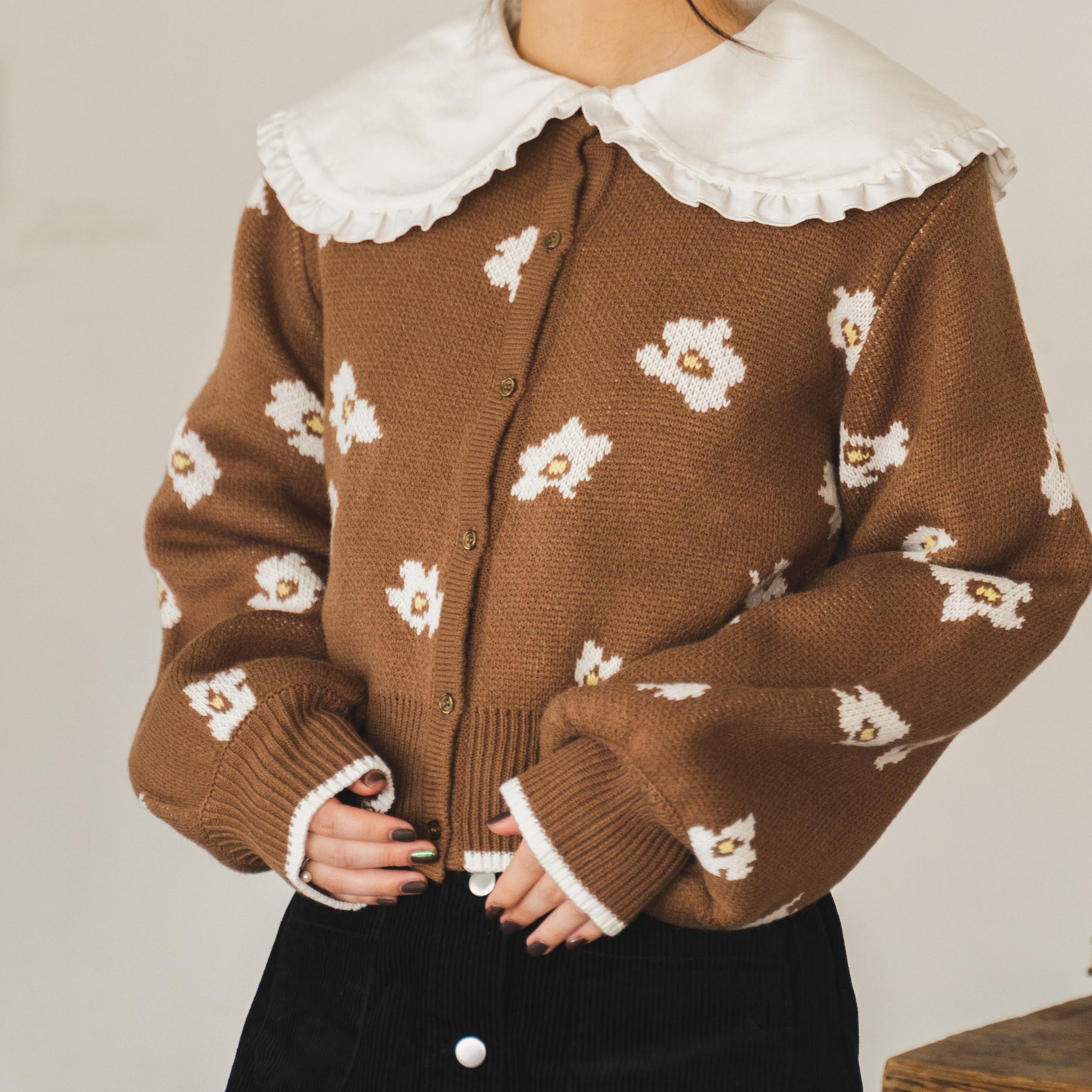 2WAYフラワーコンパクトカーディガン[品番：WG010082596]｜WEGO【WOMEN】（ウィゴー ）のレディースファッション通販｜SHOPLIST（ショップリスト）