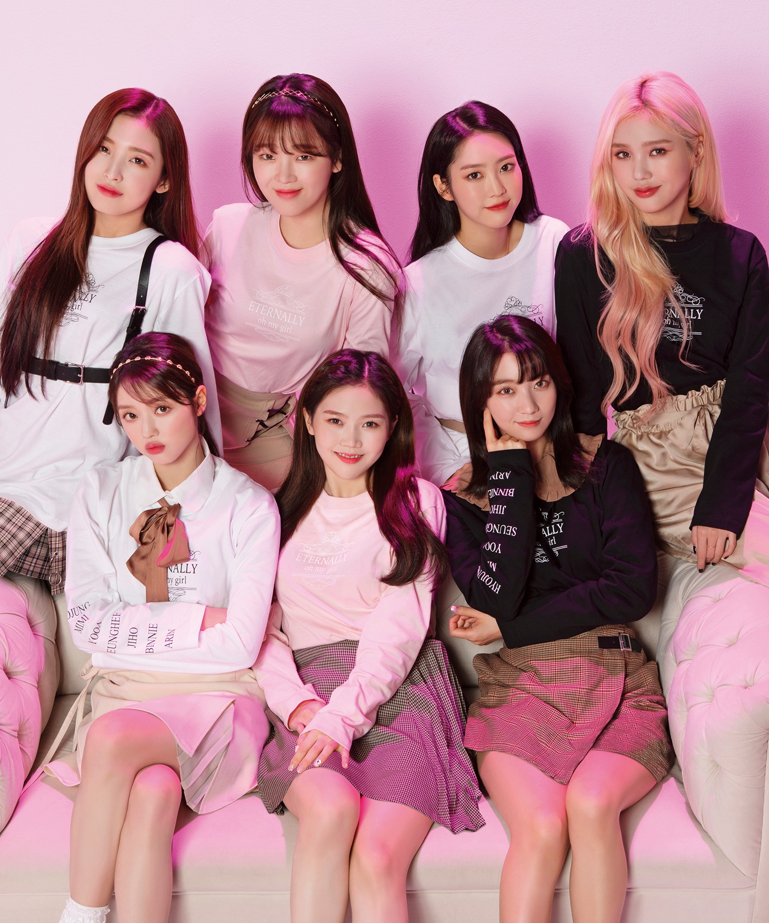 OH MY GIRLコラボロンT[品番：WG010072962]｜WEGO【WOMEN】（ウィゴー OH MY GIRL  アリンアクリルキーリング