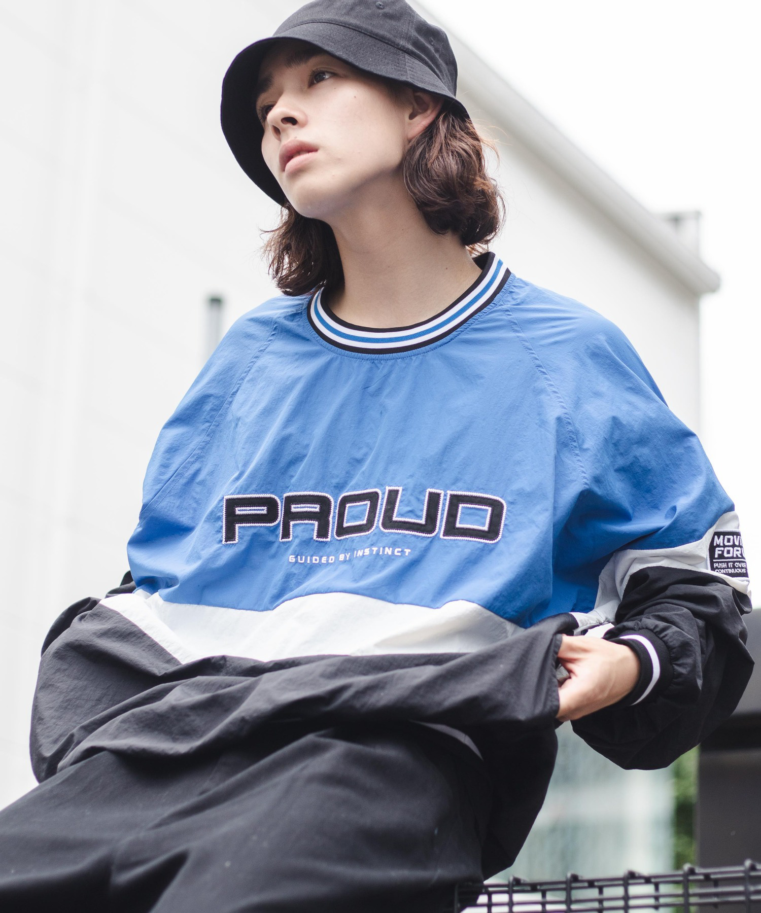 カラーブロックナイロンプルオーバー 韓国  韓国ファッション[品番：WG010085341]｜WEGO【MEN】（ウィゴー）のメンズファッション通販｜SHOPLIST（ショップリスト）