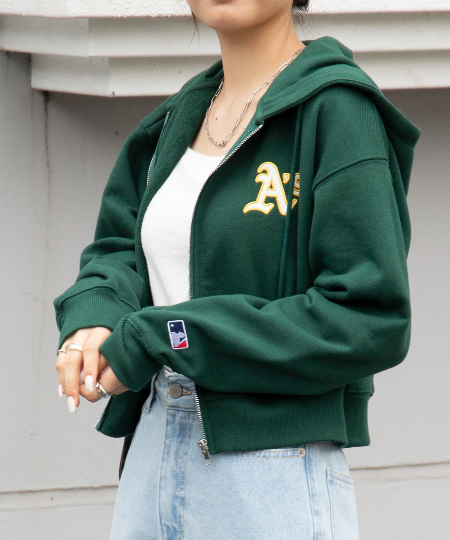 別注MLB ショートZIPパーカー 秋[品番：WG010086004]｜WEGO【WOMEN