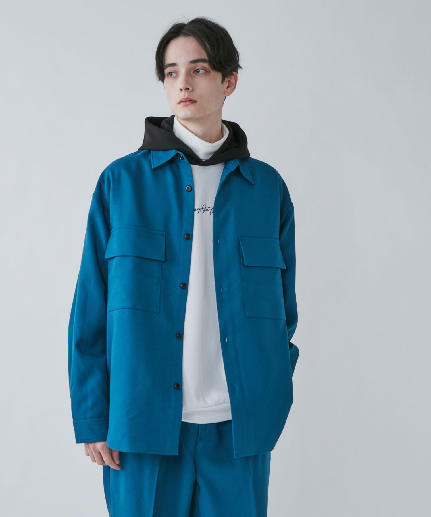 イージーケア フラップBIGシャツ 春[品番：WG010086939]｜WEGO【MEN