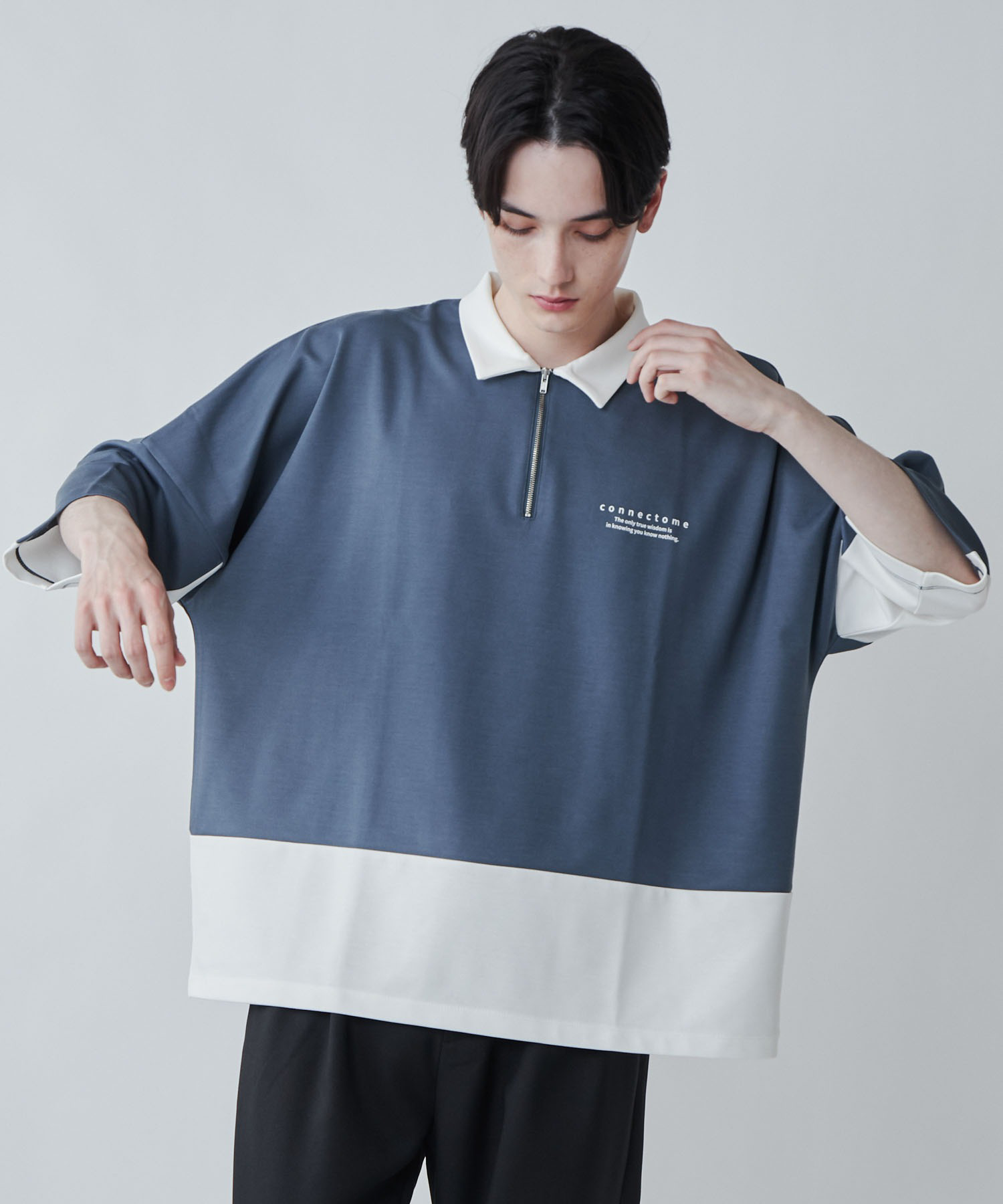 ドルマンポンチ ハーフZIPTシャツ メンズ[品番：WG010087262]｜WEGO