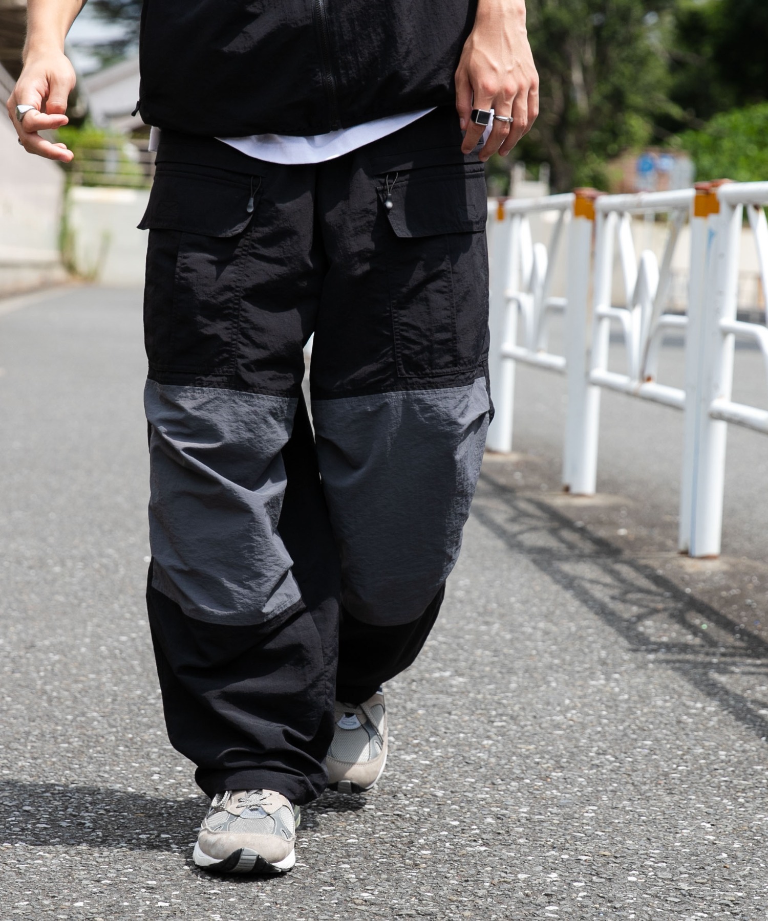 S/E/O韓国ブランドカーゴパンツ/slim pocket pants
