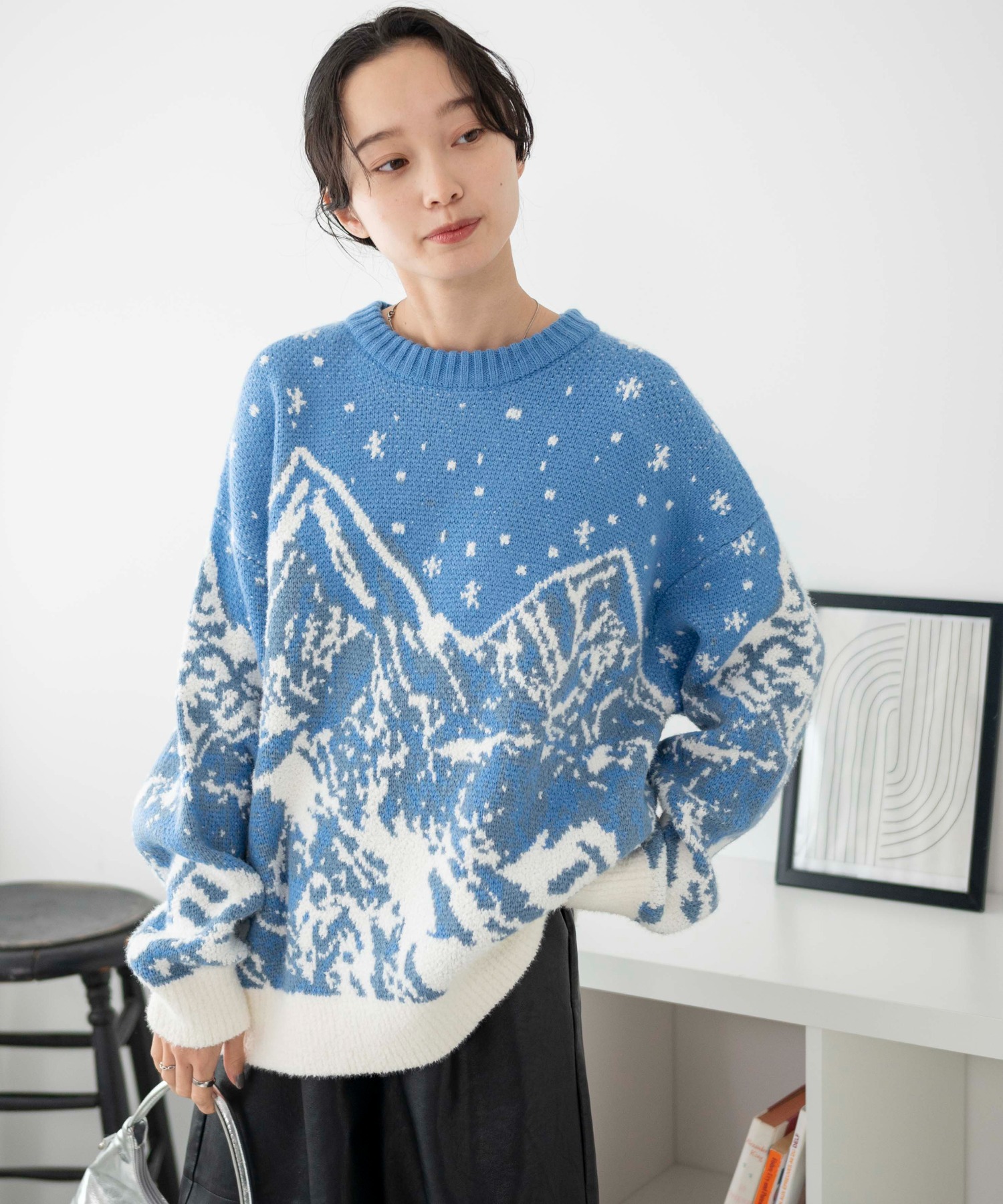 山柄ニットプルオーバー[品番：WG010089351]｜WEGO【WOMEN】（ウィゴー