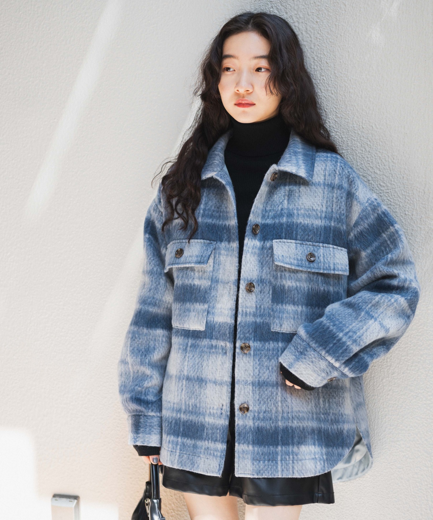 シャギーチェックCPOジャケット レディース  秋[品番：WG010089411]｜WEGO【WOMEN】（ウィゴー）のレディースファッション通販｜SHOPLIST（ショップリスト）