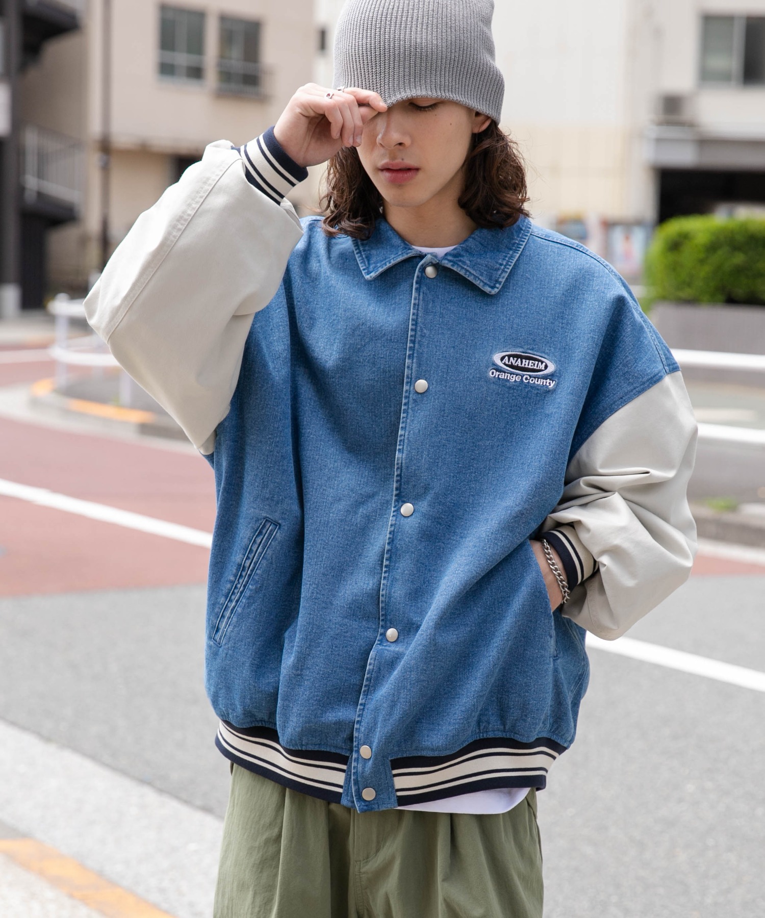 デニムスタジャン[品番：WG010092215]｜WEGO【MEN】（ウィゴー）のメンズファッション通販｜SHOPLIST（ショップリスト）