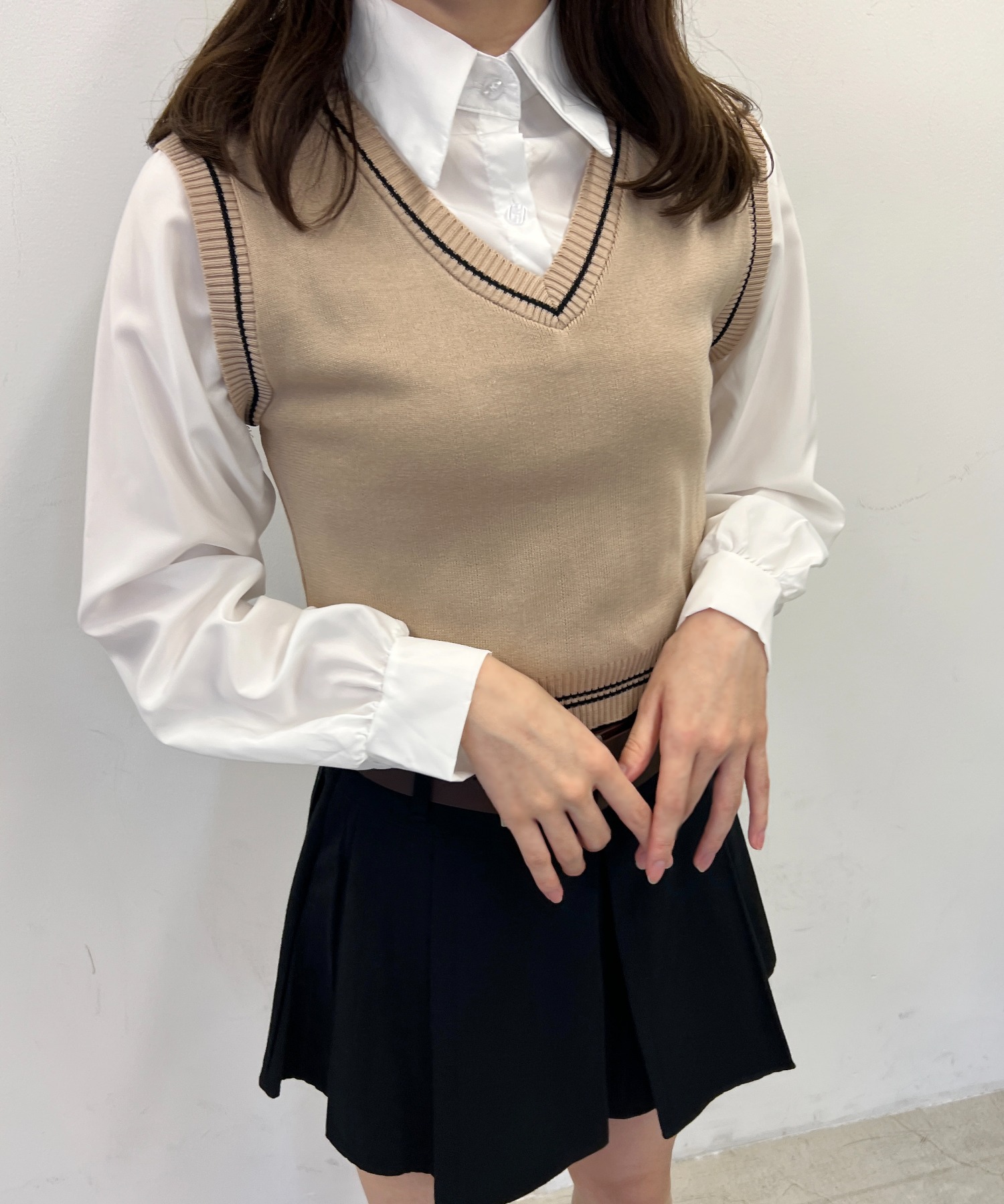 ベストドッキングL Sシャツ 韓国[品番：WG010089150]｜WEGO【WOMEN