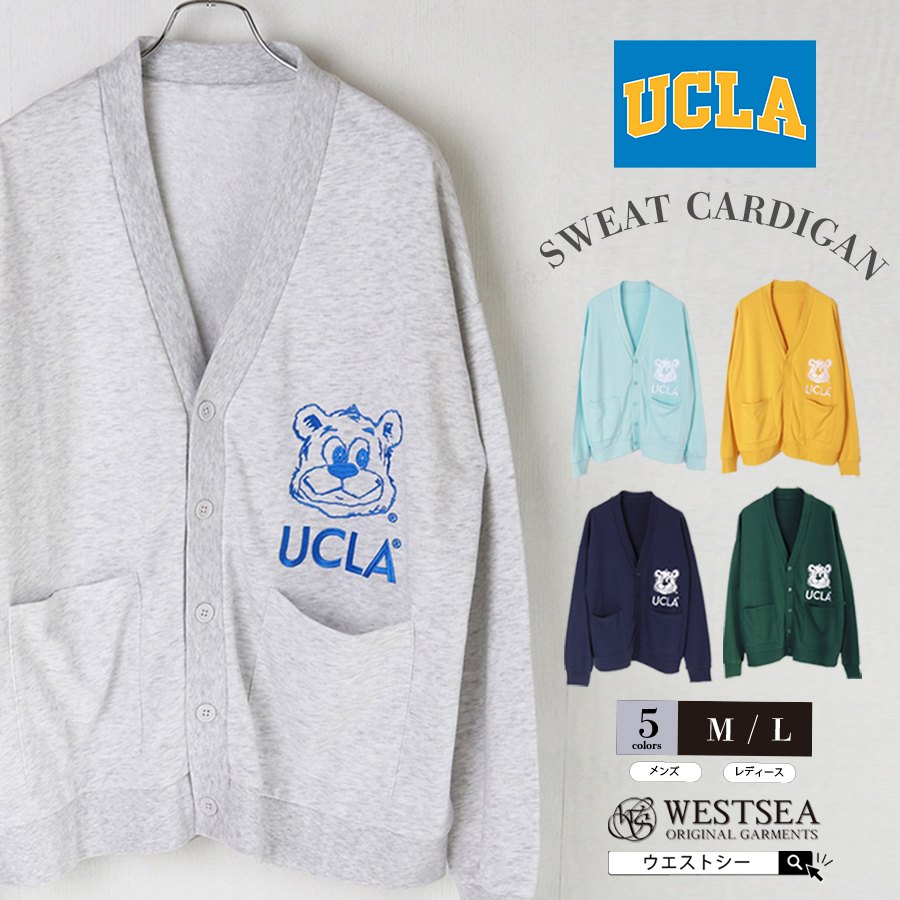 アメカジ〗 刺繍 UCLA カレッジ ゆるだぼ スウェット プリント