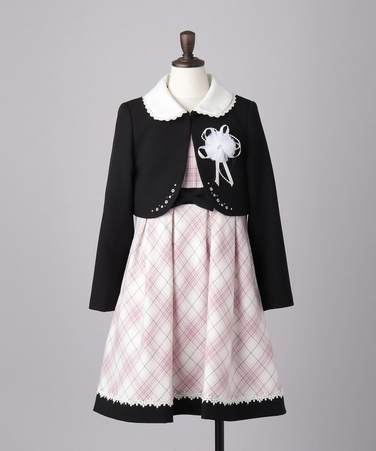110 130cm 3点セット セレモニー 入卒 チェックワンピース 品番 Wrdw Shoo La Rue シューラルー のキッズファッション通販 Shoplist ショップリスト