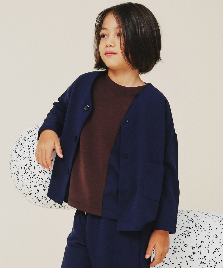 【120－160】カットジョーゼットジャケット/セットアップ可・洗濯機OK[品番：WRDW0205383]｜THE SHOP  TK（ザショップティーケー ざしょっぷてぃーけー）のキッズファッション通販｜SHOPLIST（ショップリスト）