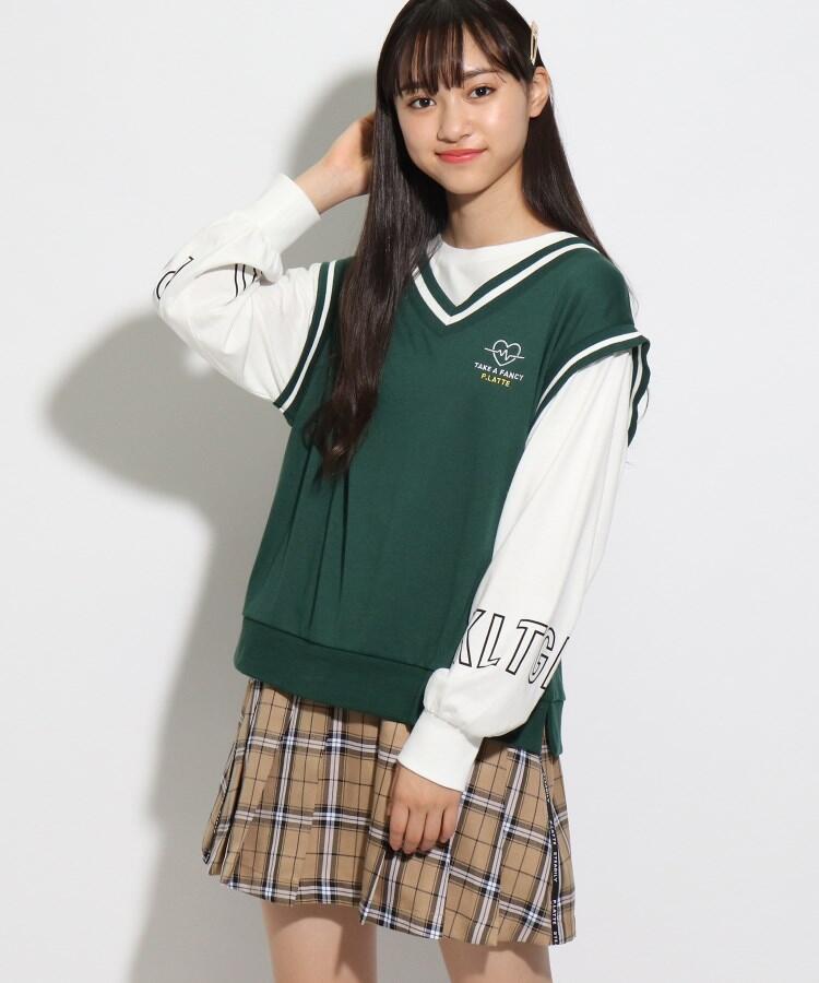 ニコラ掲載 ベストレイヤードトップス 品番 Wrdw0113893 Pink Latte ピンクラテ のキッズファッション通販 Shoplist ショップリスト