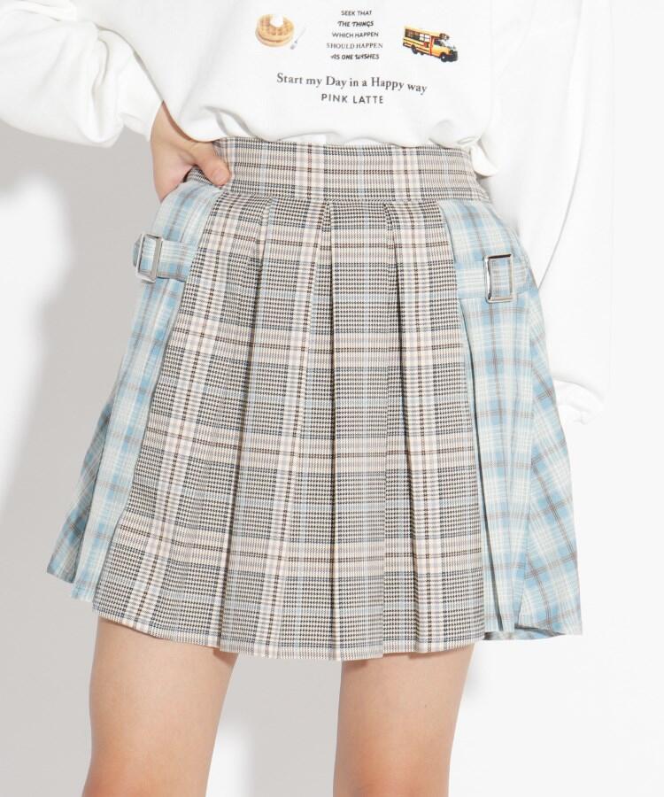 口コミ レビュー クレイジーチェックスカート Pink Latte ピンクラテ キッズファッション通販shoplist ショップリスト