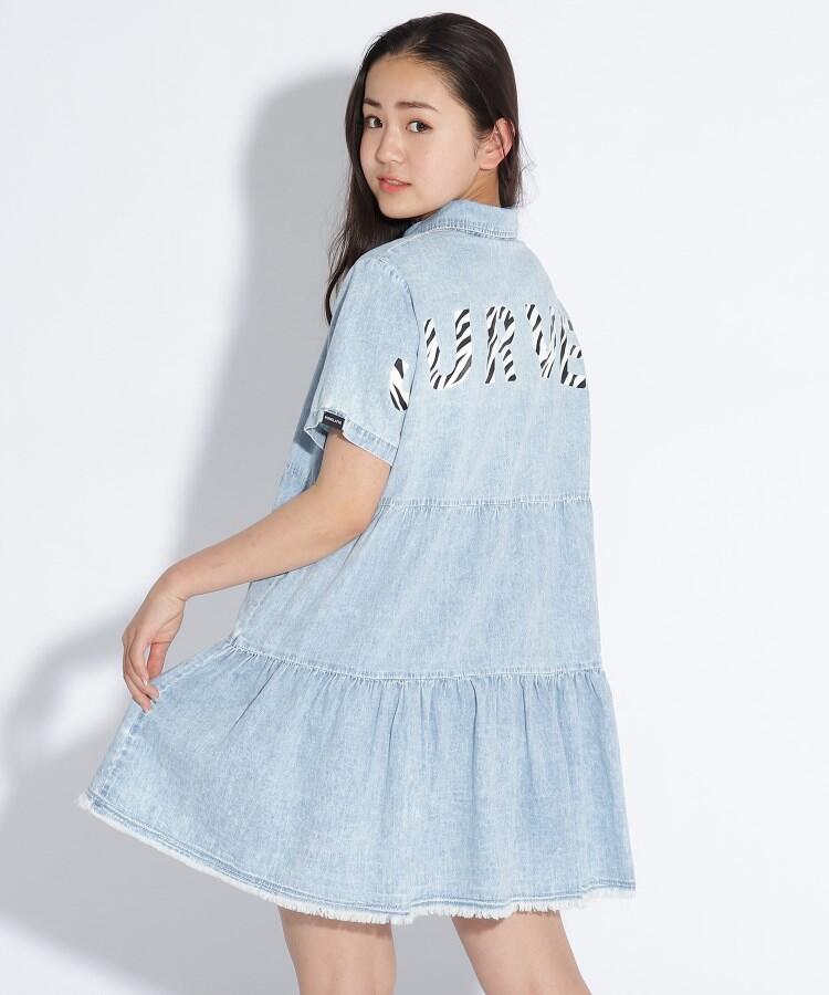 ティアードデニムワンピース 品番 Wrdw Pink Latte ピンクラテ のキッズファッション通販 Shoplist ショップリスト