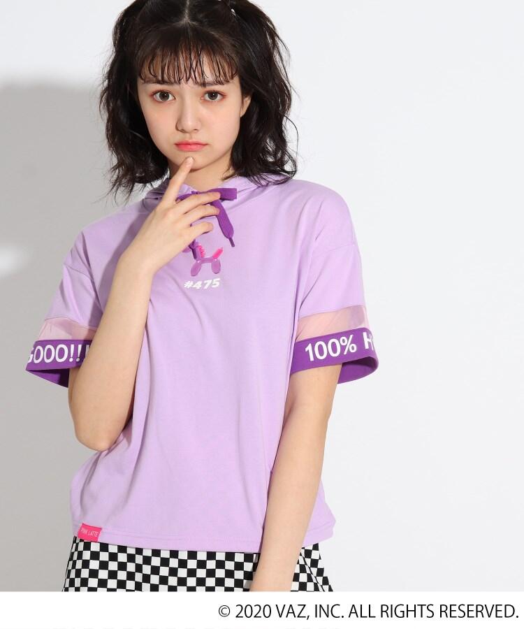 新品】 しなこちゃん キャラクター Tシャツ サイズ140 からし 紫