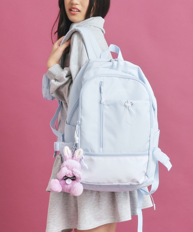 容量約20L】ポーチ付きコードギャザーリュック[品番：WRDW0212877]｜PINK-latte（ピンクラテ ）のキッズファッション通販｜SHOPLIST（ショップリスト）
