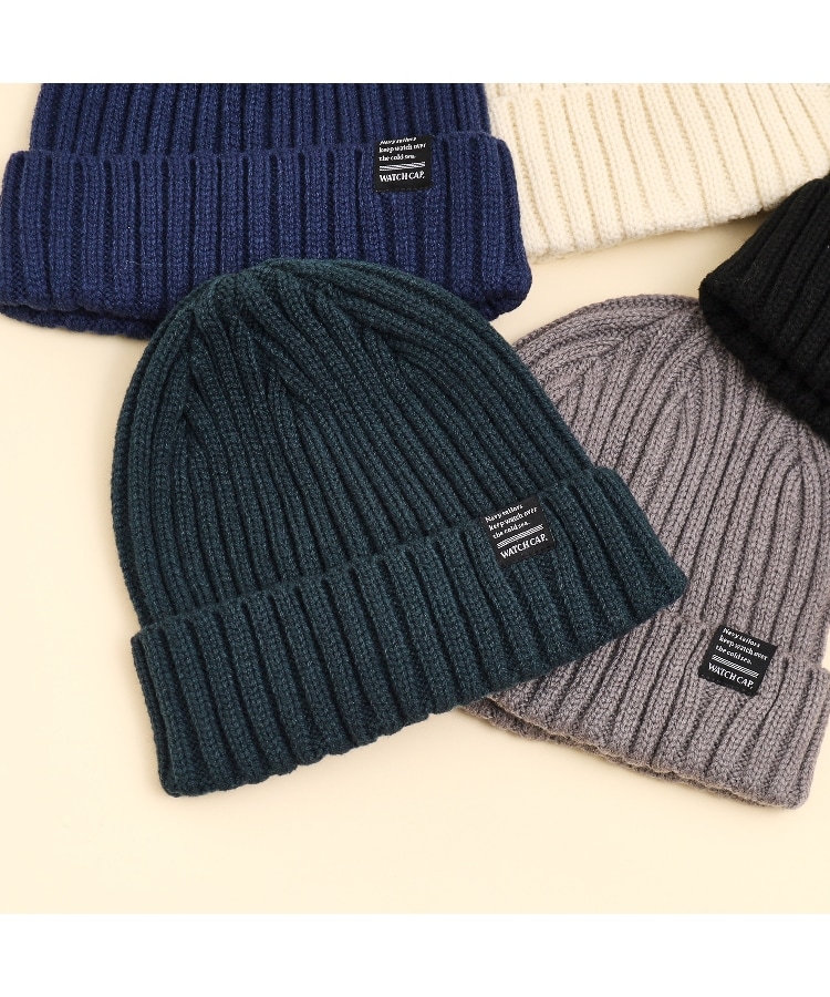 WIND AND SEA WIDE RIB KNIT CAP / BLUE - ニットキャップ/ビーニー