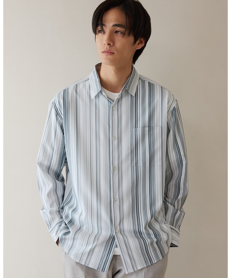 マルチストライプロングスリーブシャツ[品番：WRDW0215452]｜THE SHOP TK（ザショップティーケー）のメンズ ファッション通販｜SHOPLIST（ショップリスト）