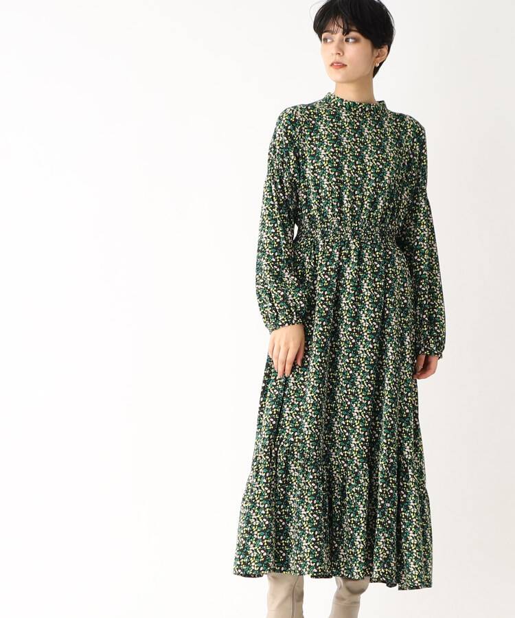 スカート フラワープリントドレス オペークドットクリップ Opaque Clip 丸井 マルイ 店 はヌードサ