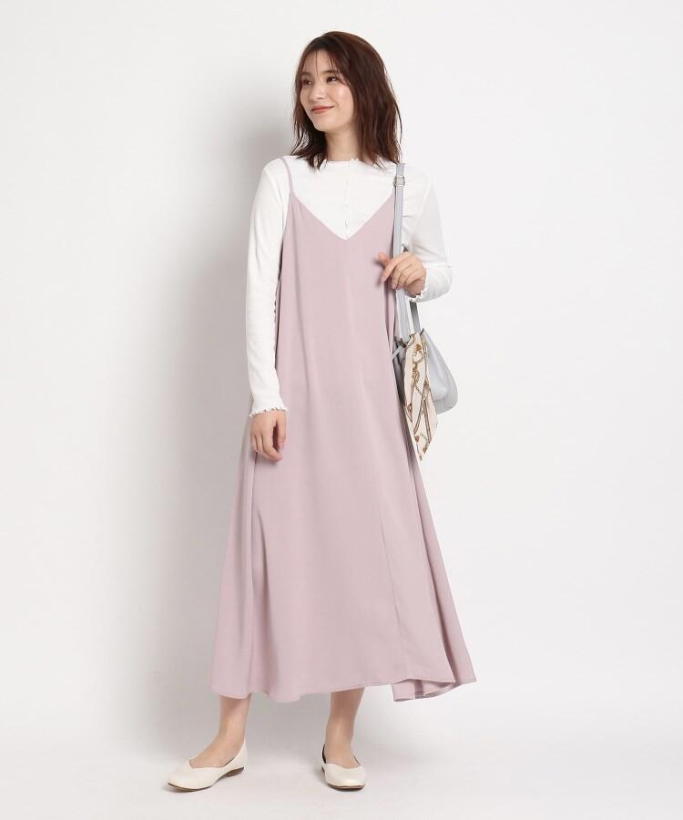 サイズ交換ｏｋ 美品 Grove キャミワンピ フレアスカート ワンピース ひざ丈ワンピース