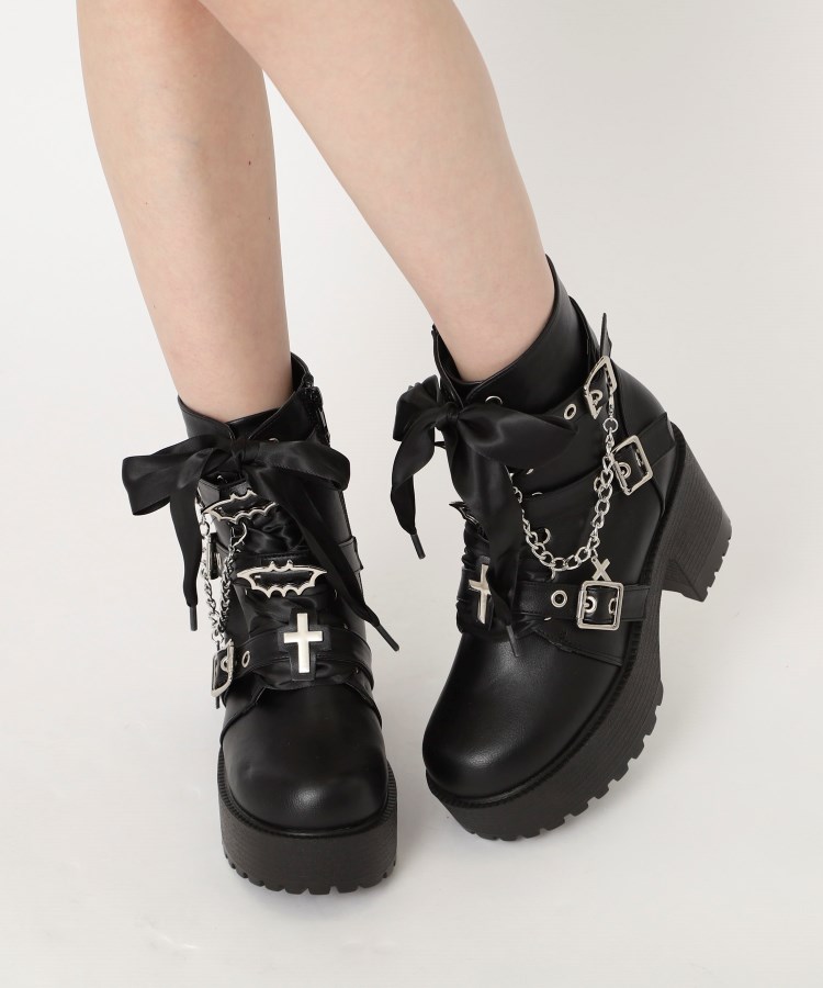 厚底×コウモリ×十字架スニーカー  24SS[品番：WRDW0198540]｜ESPERANZA（エスペランサ）のレディースファッション通販｜SHOPLIST（ショップリスト）